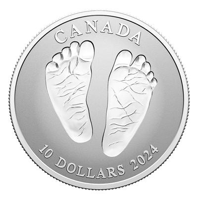 A picture of a 2024 $10 Fine Silver Coin - Welcome to the World